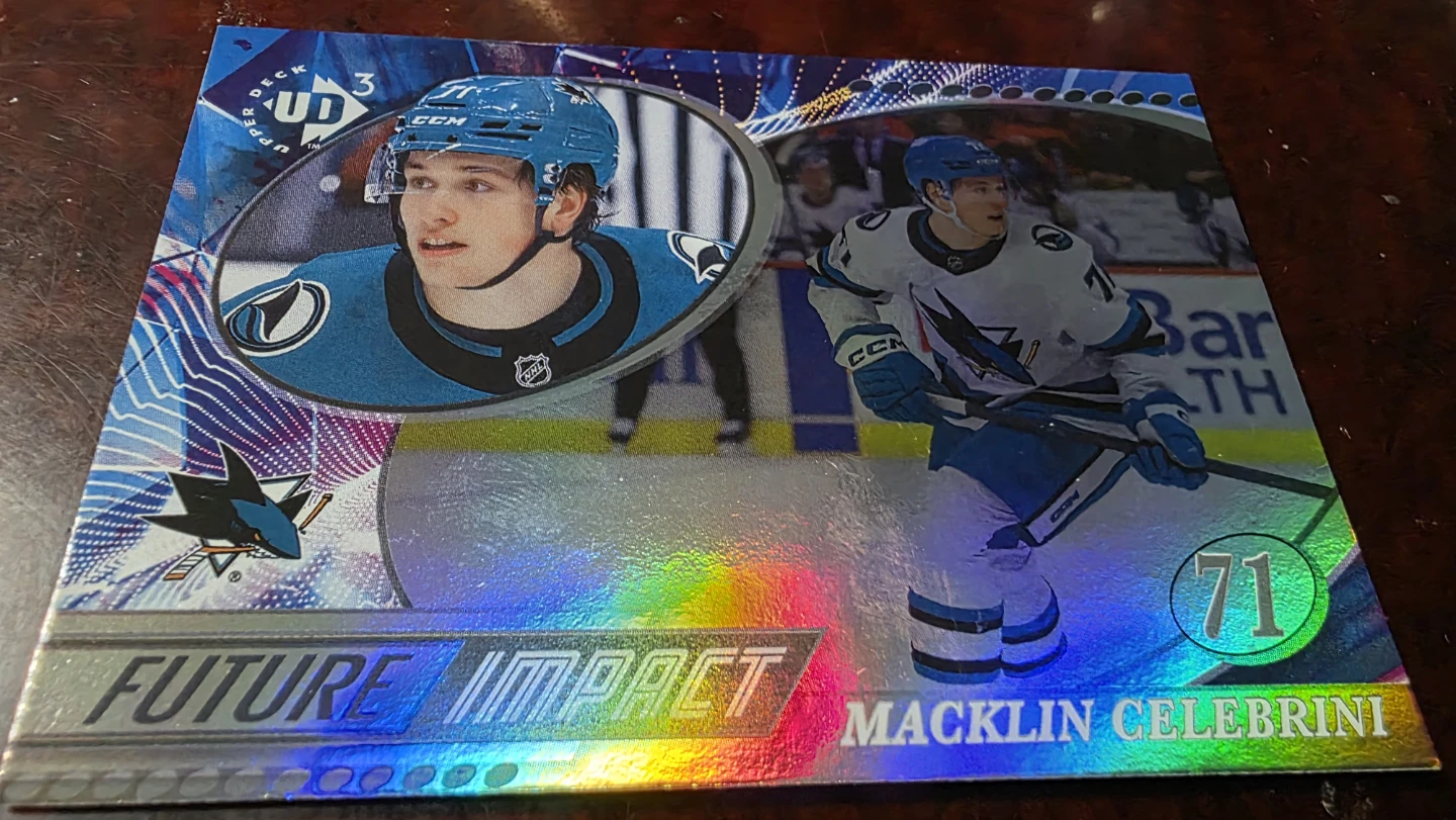 Macklin Celebrini 2023-24 Boston University  Hockey Card