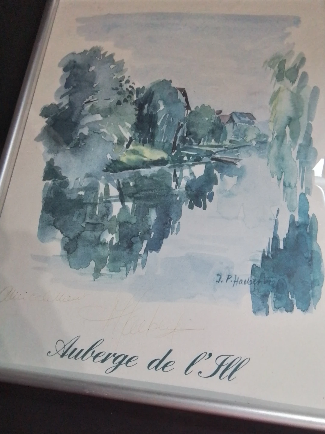 J. P. Haeberlin Watercolor Painting - Auberge de l'Ill - photo 3