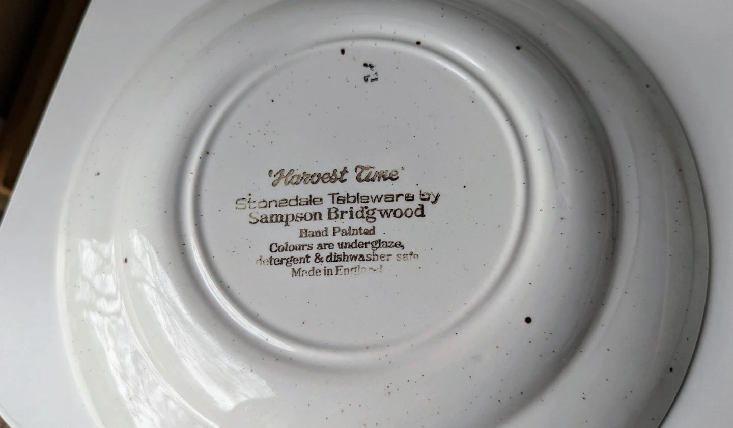 Vintage Sampson Bridgwood 'Harvest Time' 8" Side Plates - photo 4