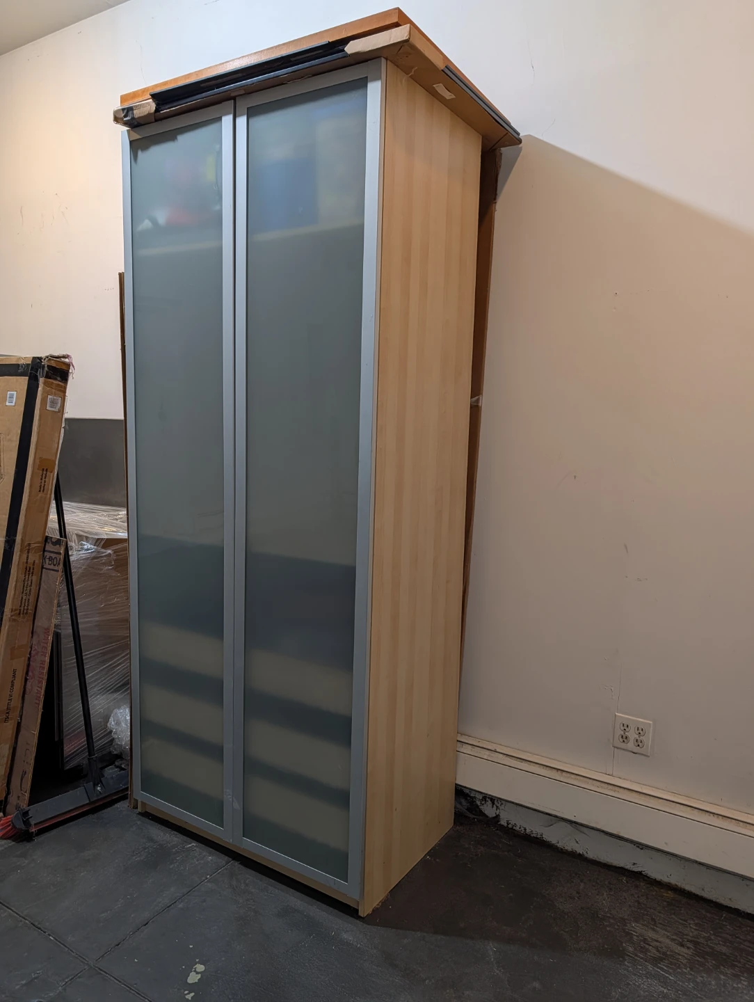 PAX wardrobe with frosted glass doors - photo 2