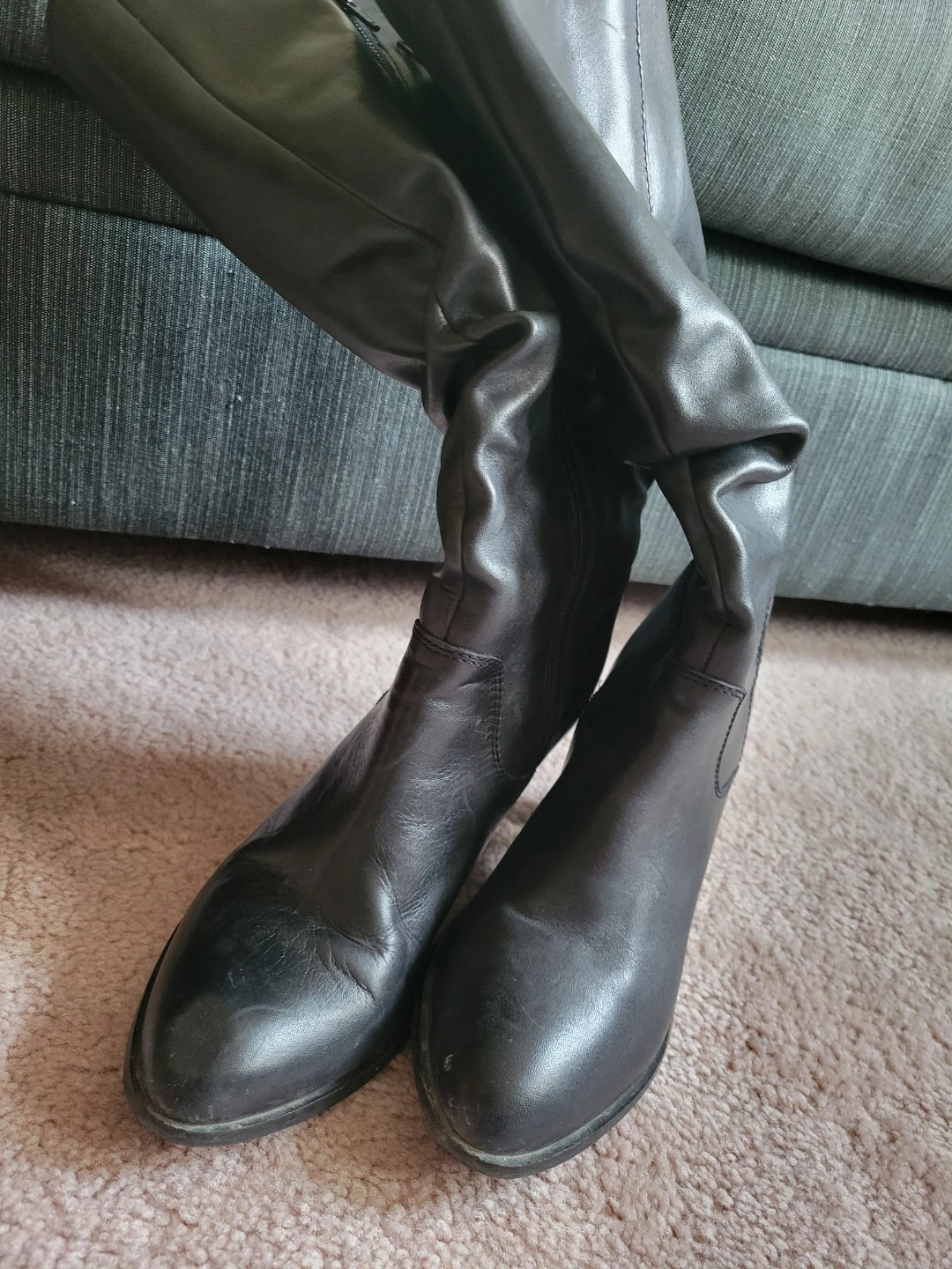 Black slouchy boots - photo 2