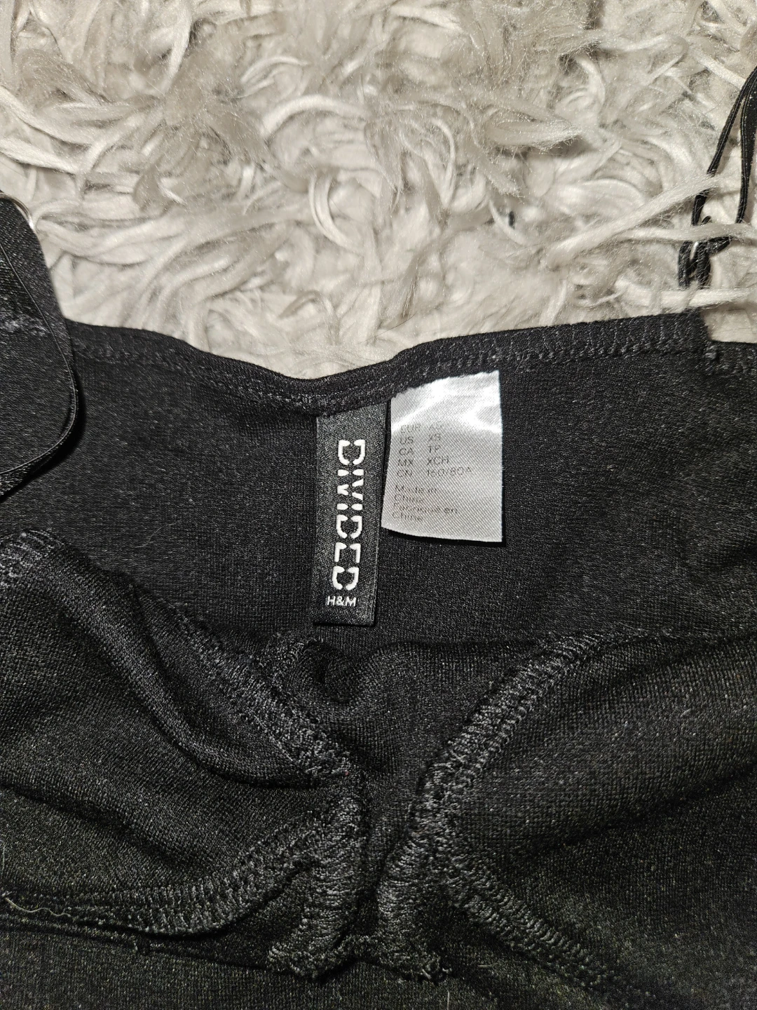 Black H&M Divided Corset Top - photo 2