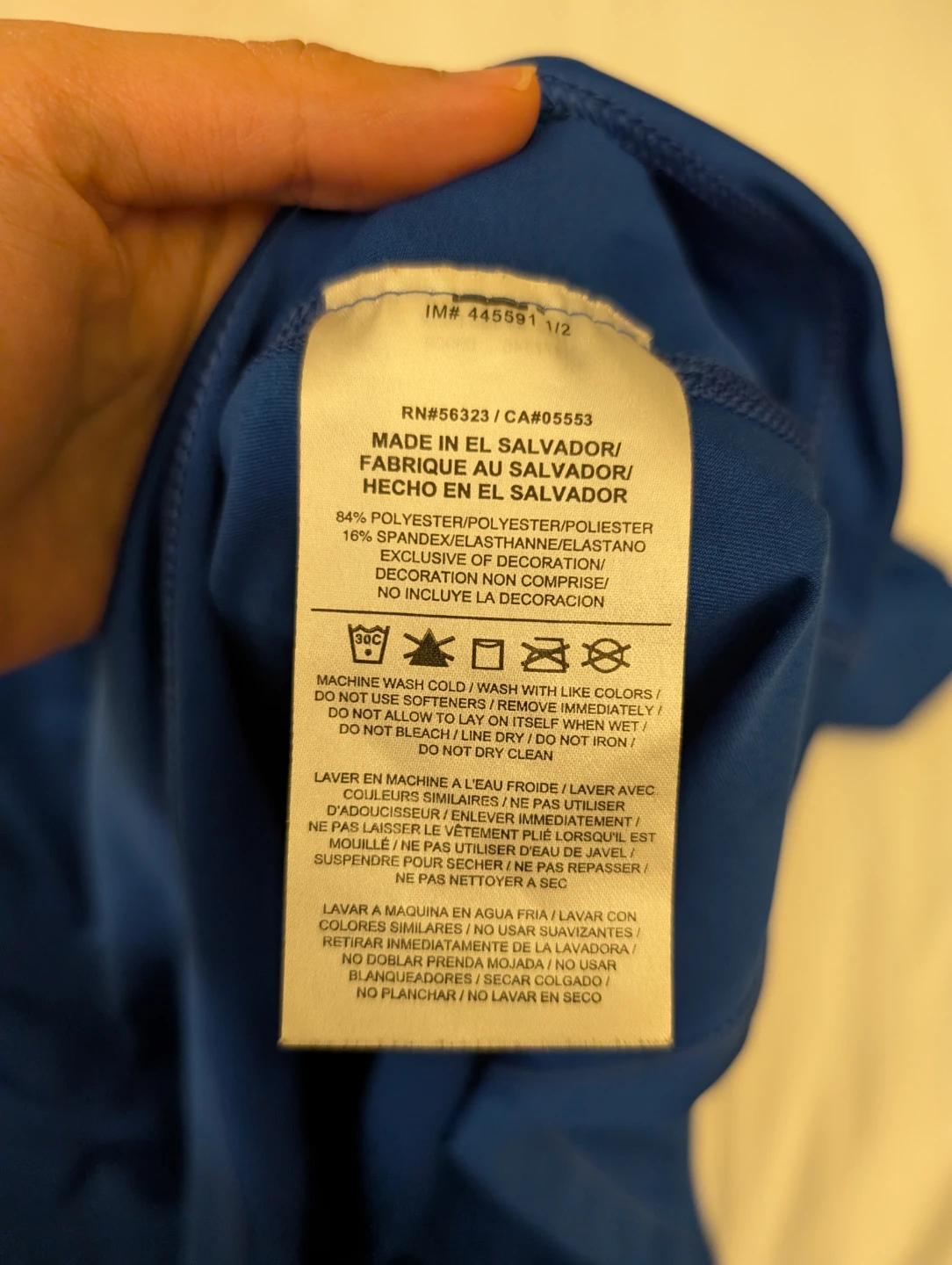 Nike Pro Blue V-Neck T-Shirt for gym running workouts - photo 2
