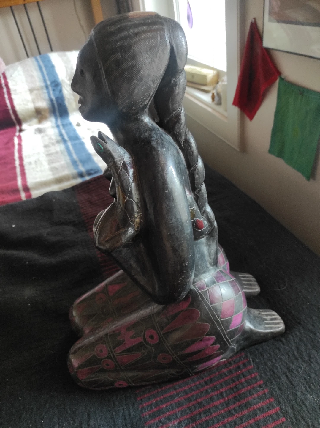 Mexican snake woman statue - photo 4
