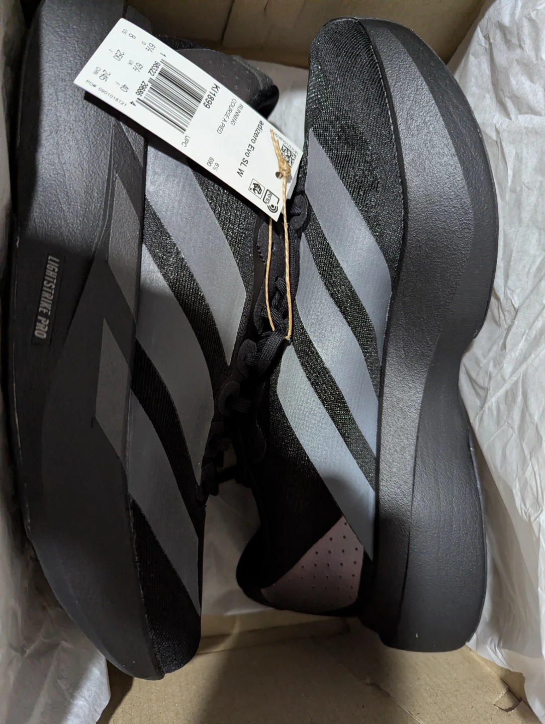 50% OFF Adidas Adizero Evo SL Black  running shoe - photo 2