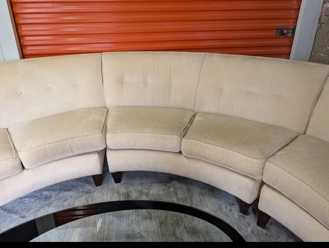 ROWE FURNITURE CURVED MODULAR SECTIONAL - MID-CENTURY STYLE - photo 3