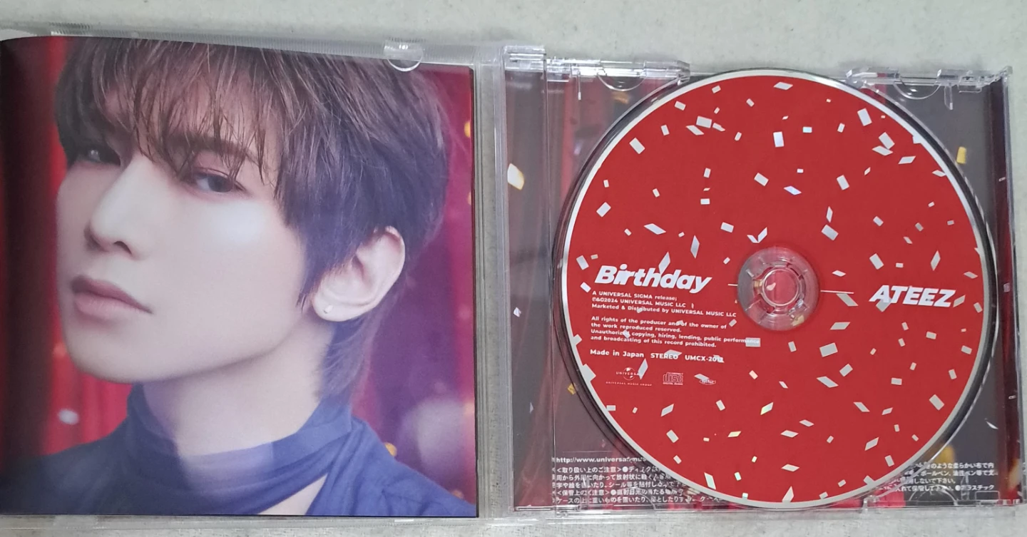 ATEEZ "Birthday" Japanese Album with no Photocard - photo 2