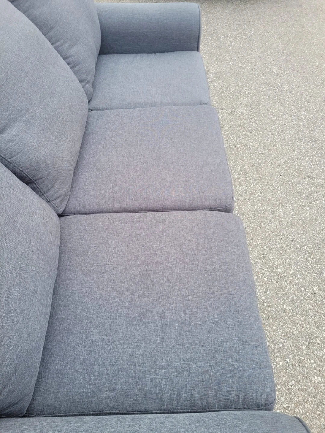 Grey Three-Seater Sofa - photo 3