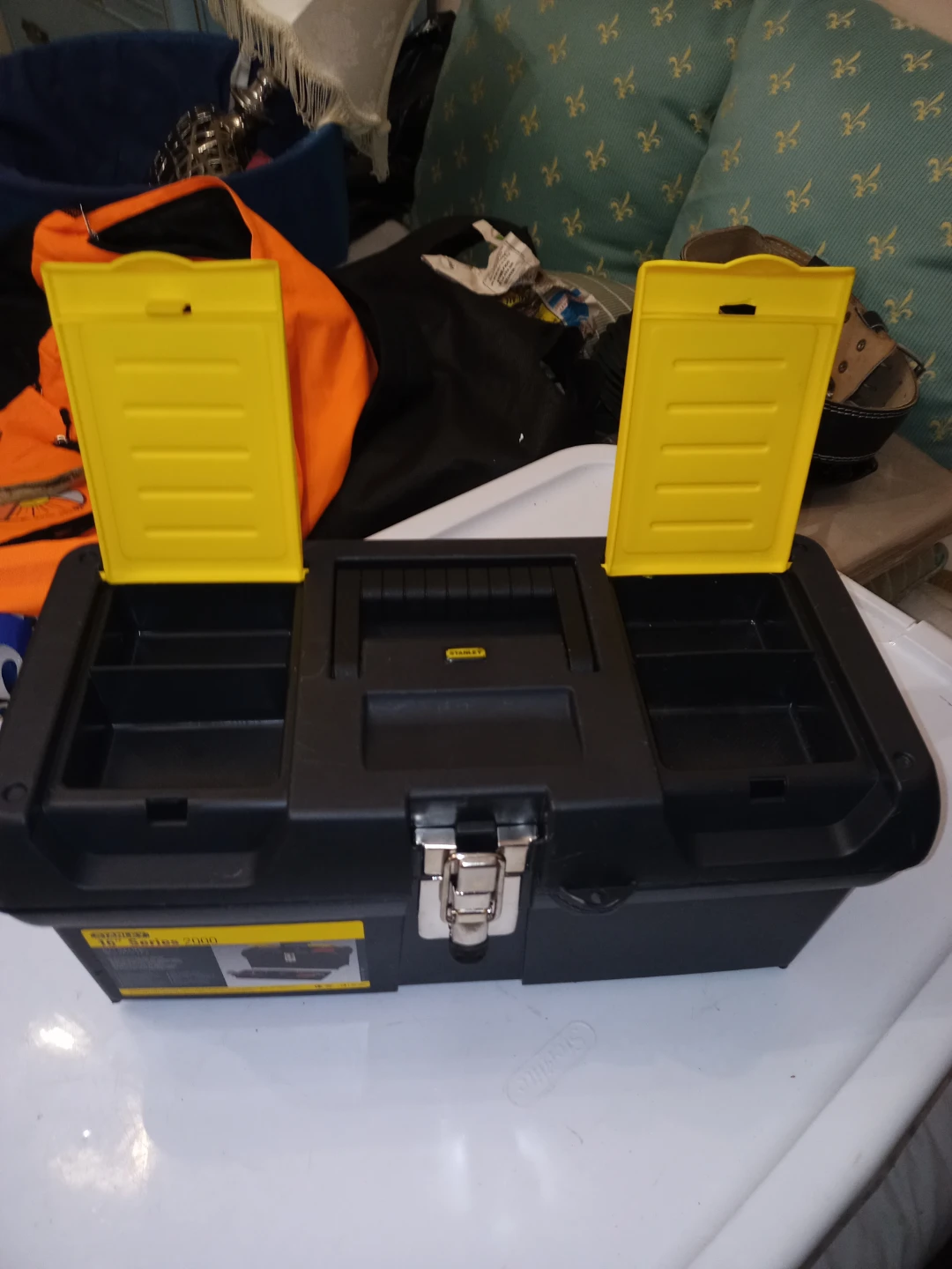 Stanley Plastic Tool Box With Some Tools - photo 2
