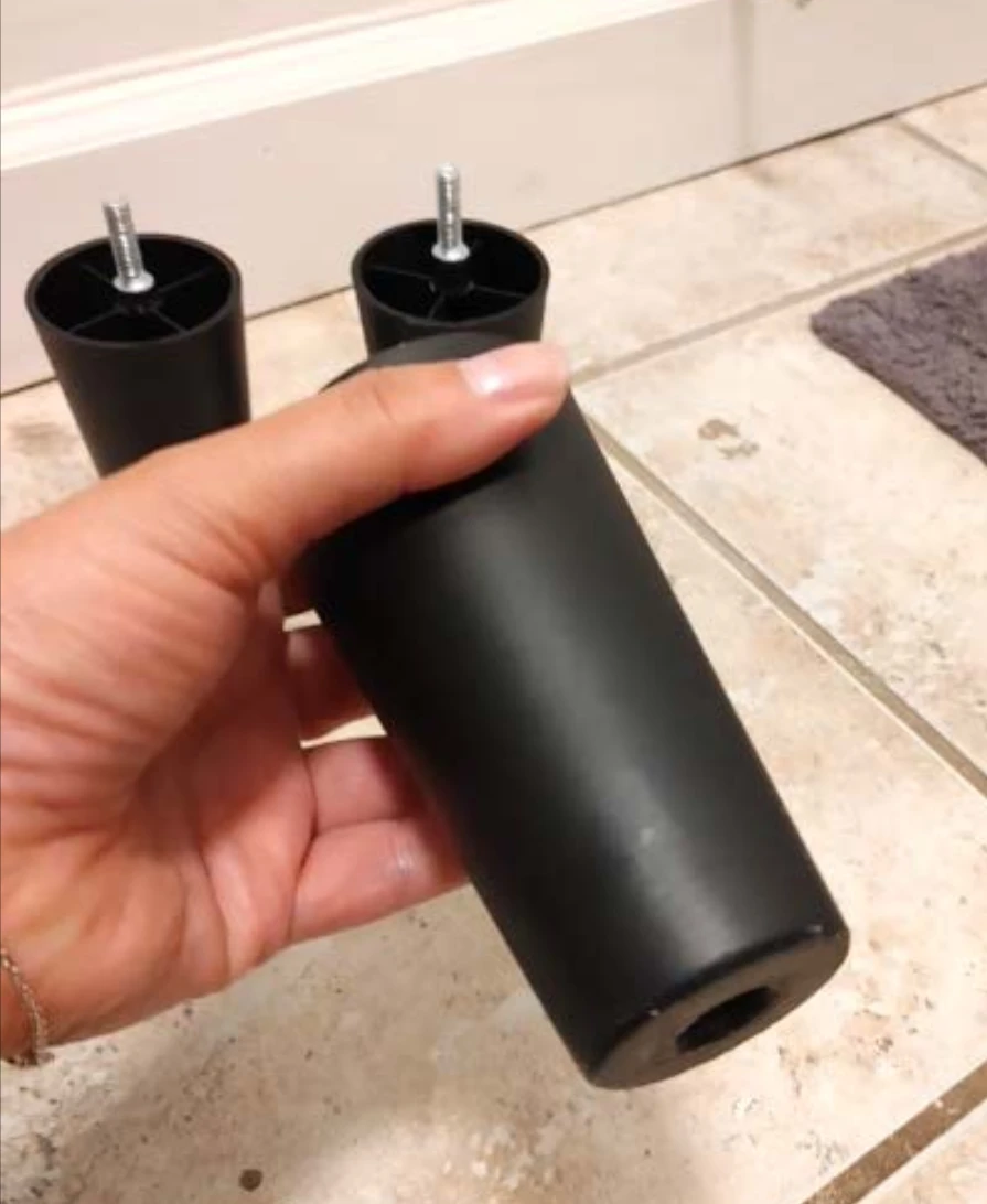 Set of 4 Black Furniture Legs - photo 3