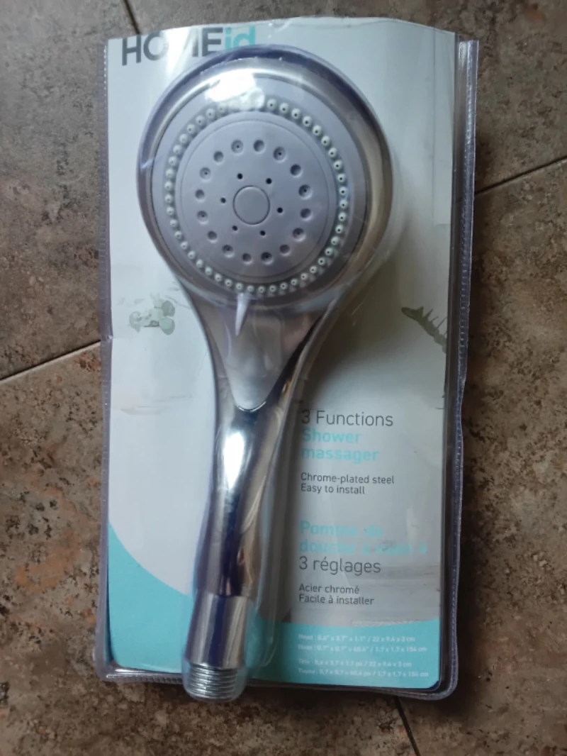 HOMEId 3-Function Shower Head and Hose Set