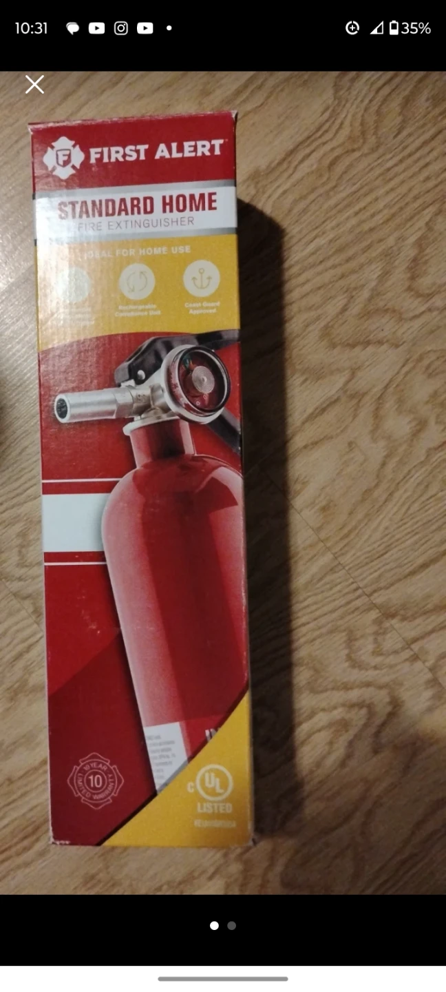 First Alert Standard Home Fire Extinguisher