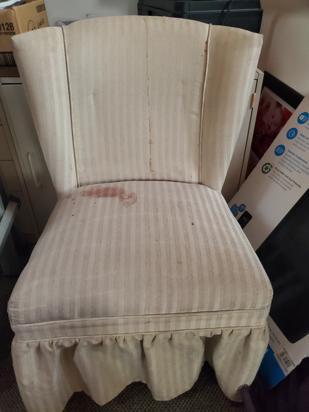 Upholstered Accent Chairs with Skirt