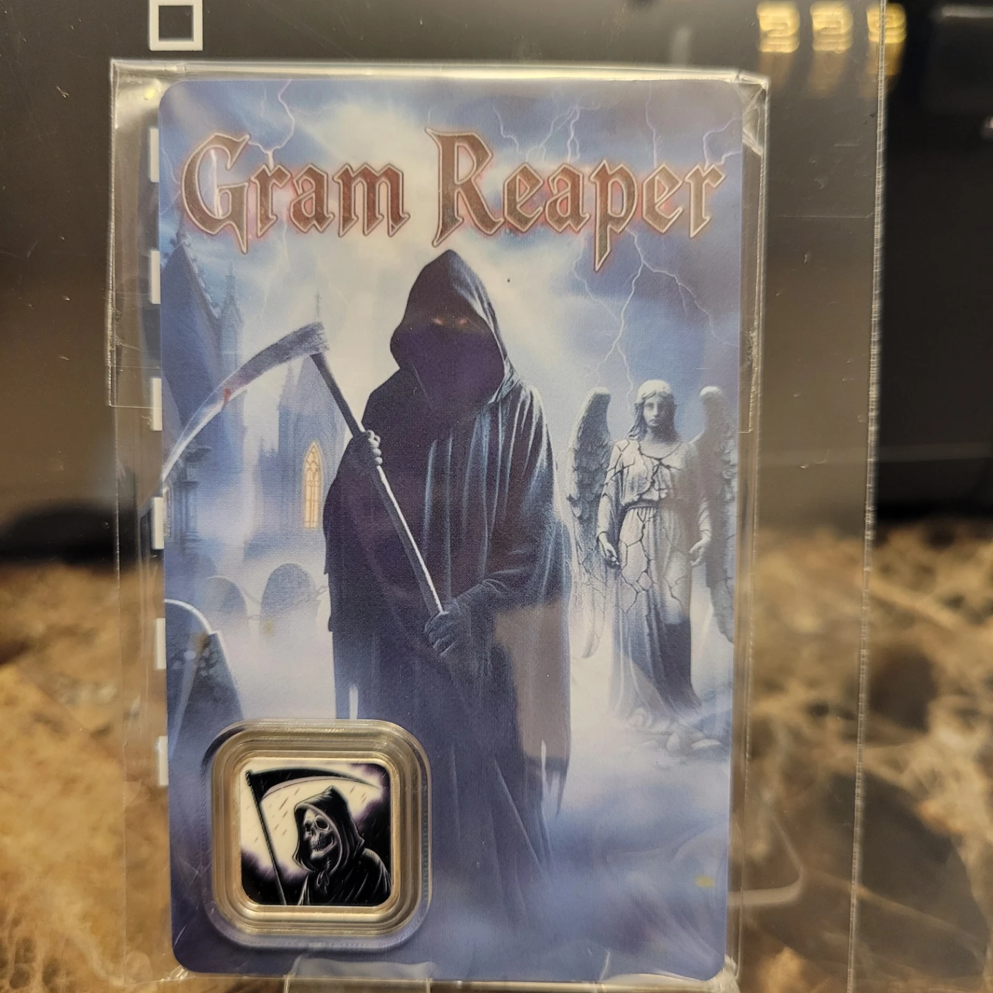 Gram Reaper 1 Gram 999 Fine Silver Coin