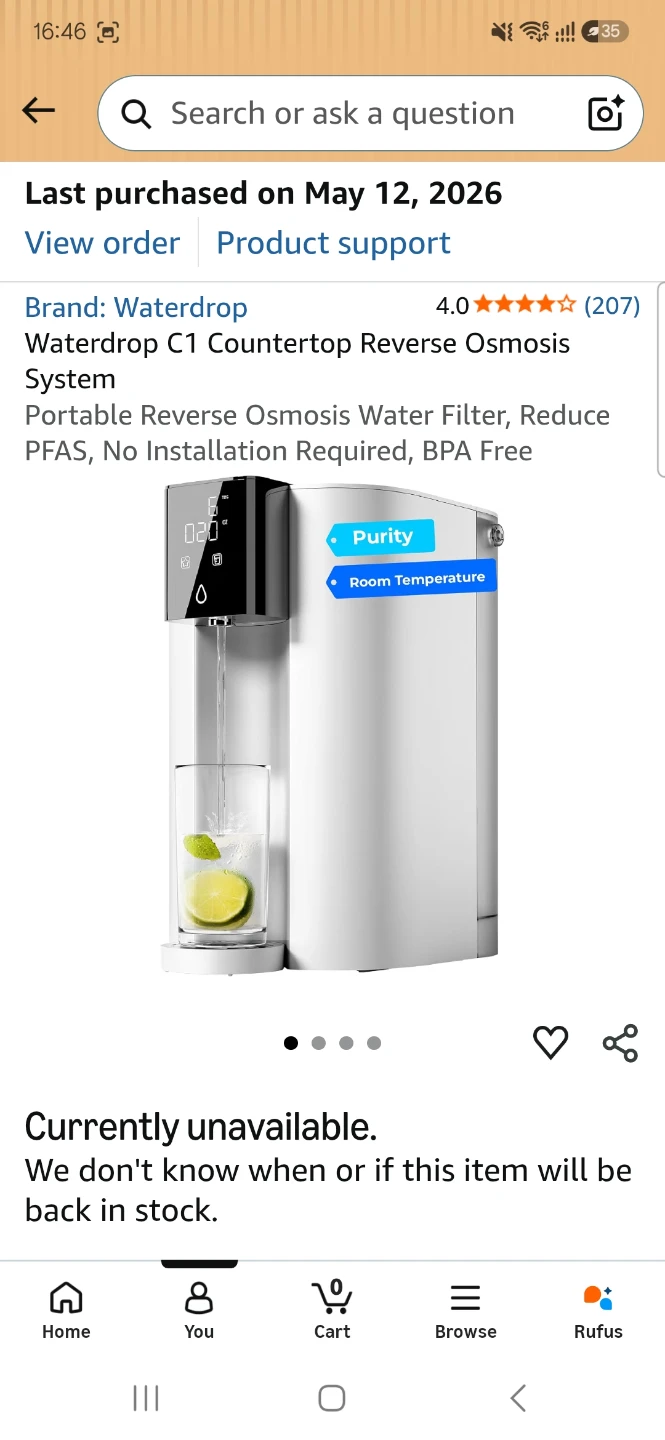 Waterdrop RO mineral filter system distilled water - photo 4