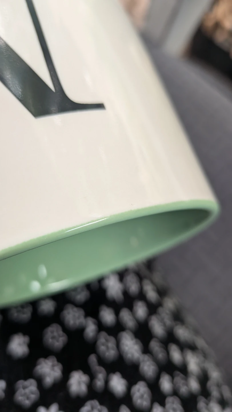 White and green letter 'M' mug - New - photo 4