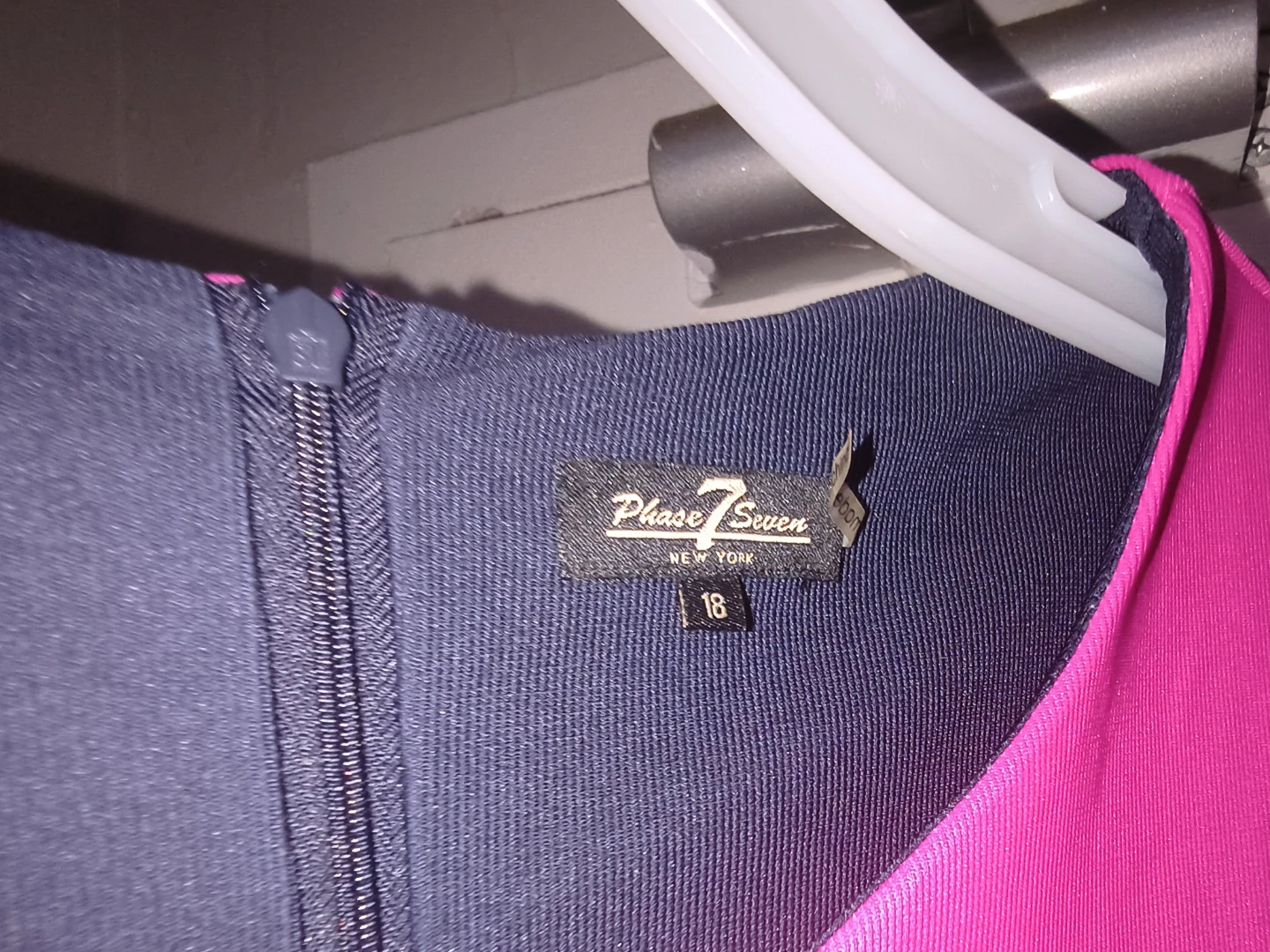 Phase Seven Pink and Striped Sleeveless Dress Size 18 - photo 2