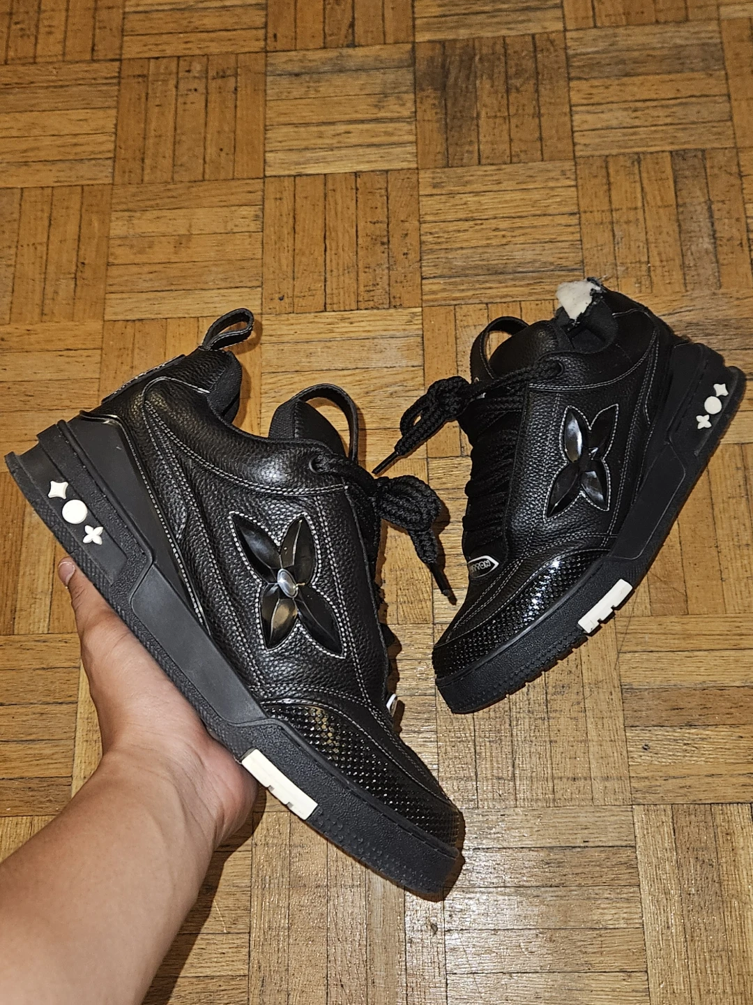 Authentic Louis Vuitton Black Skates Men's Sneakers