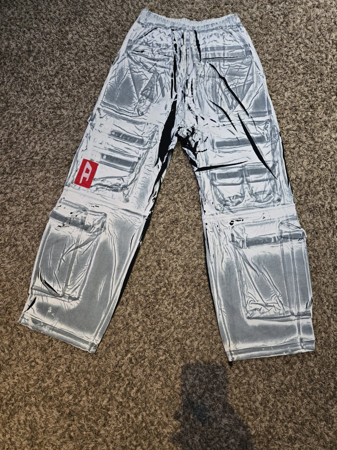 Diesel P-Garcia Chalk White Trousers Size Small - photo 2