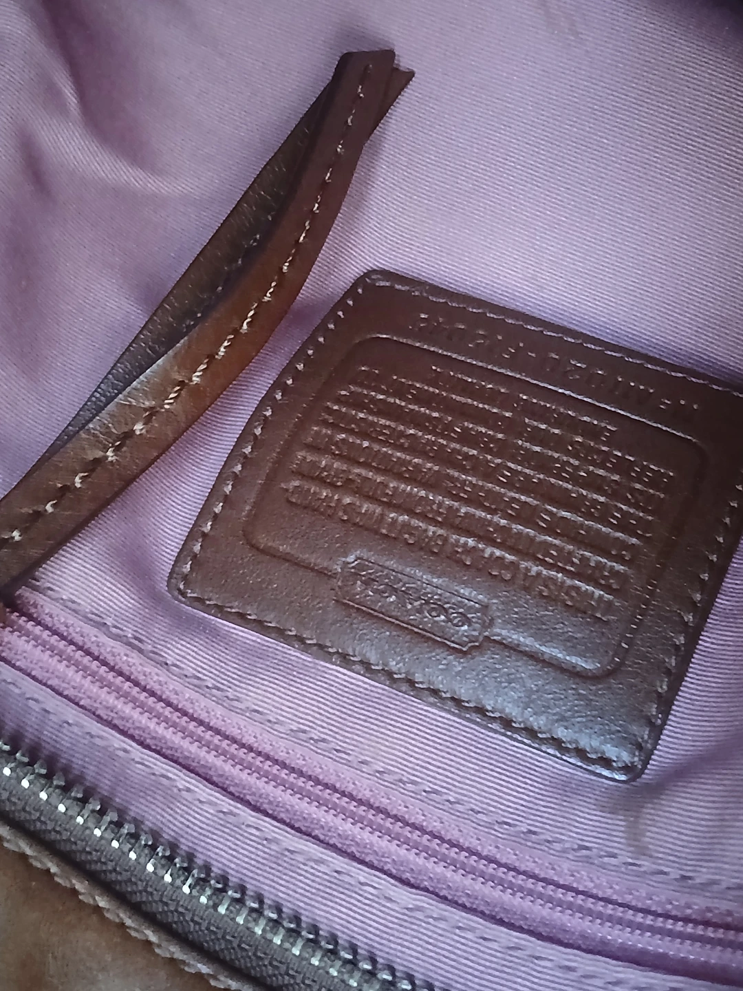 Coach Cream and Brown Leather Tote Bag - photo 3