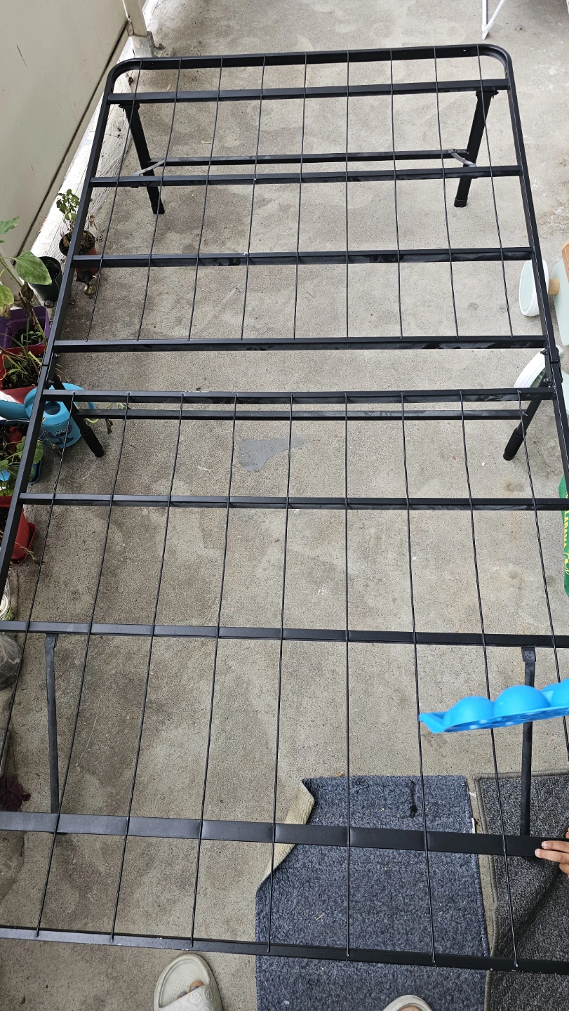 Black Metal Bed Frame - photo 2