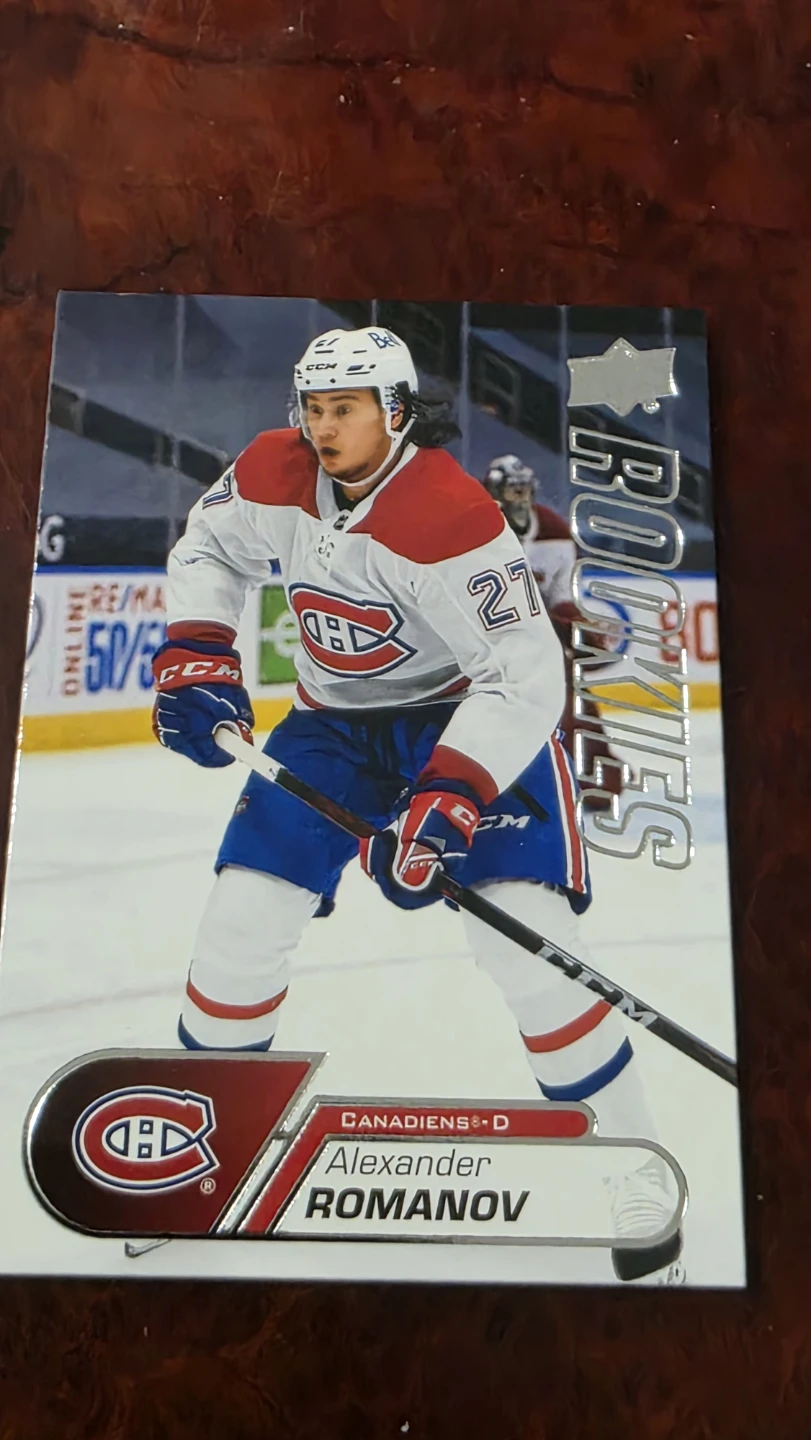 Alexander Romanov 2020-21 Upper Deck Rookie Card