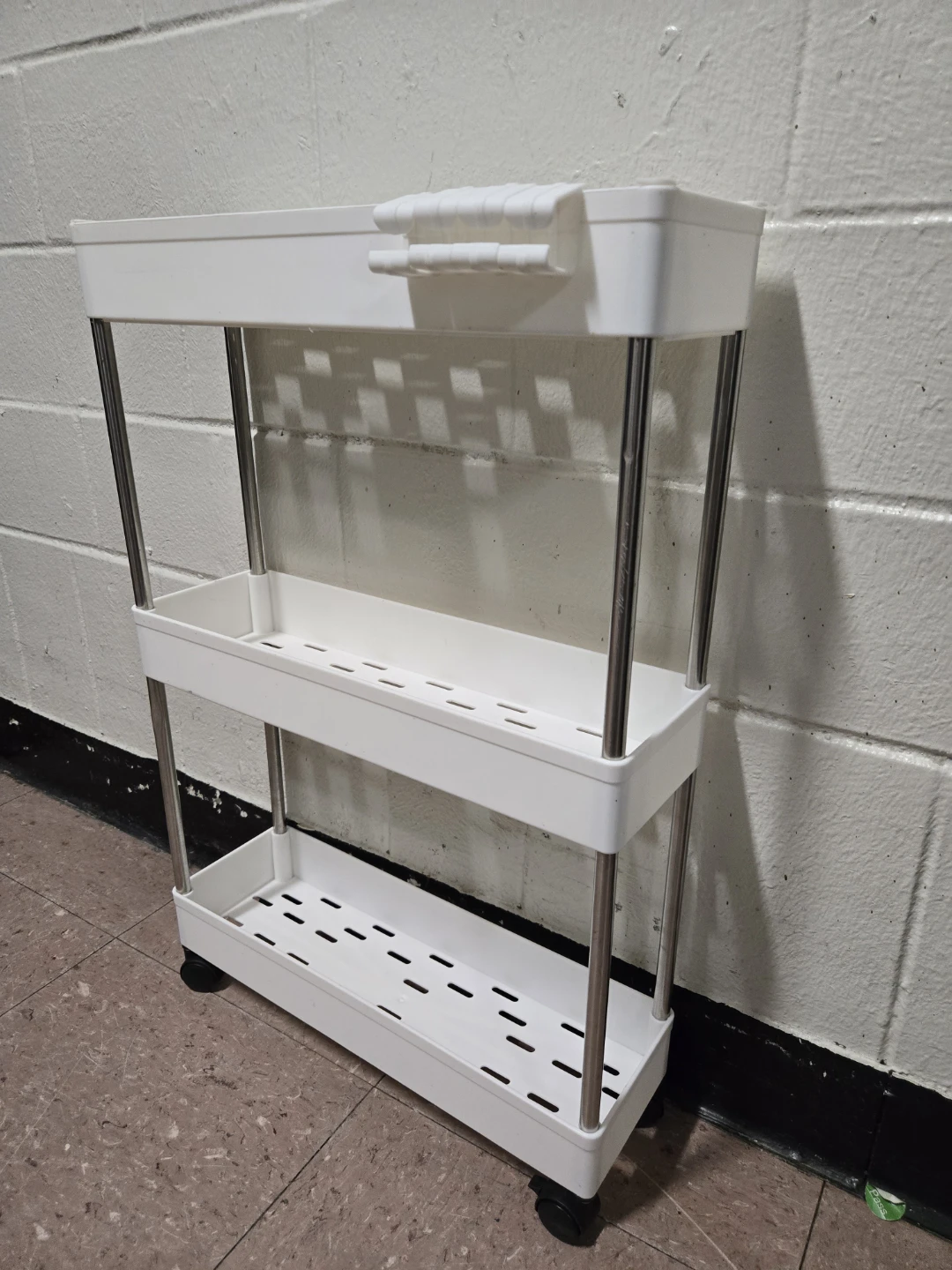 Slim 3-Tier Rolling Utility Storage Cart (Space Saver)