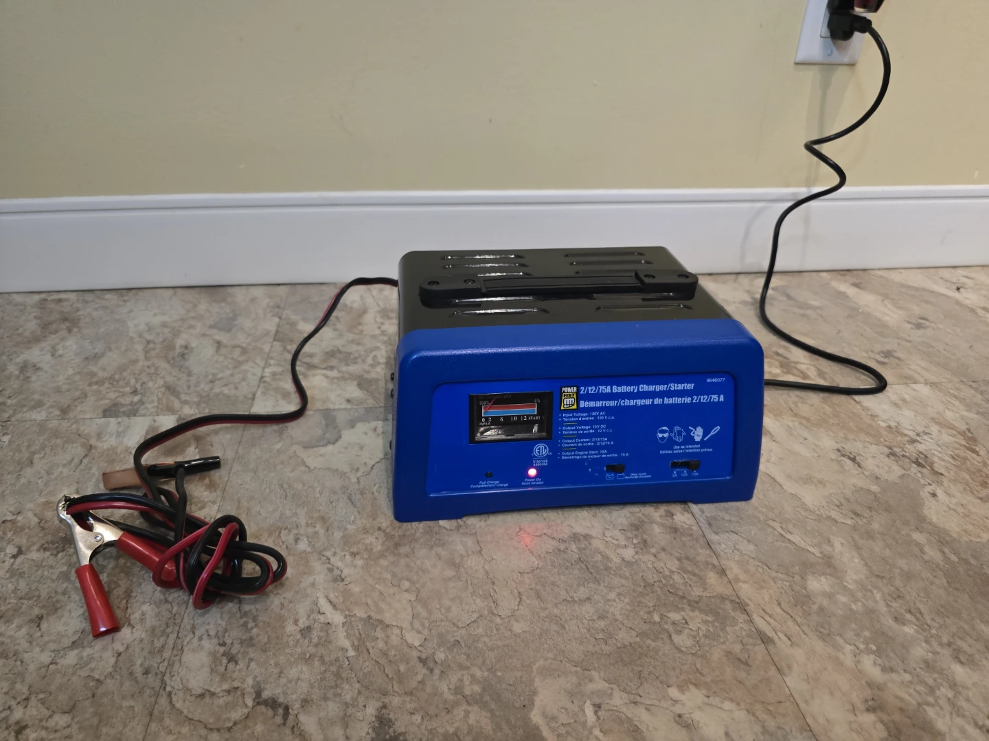 POWER ZONE 2/12/75A Battery Charger/Starter - photo 4
