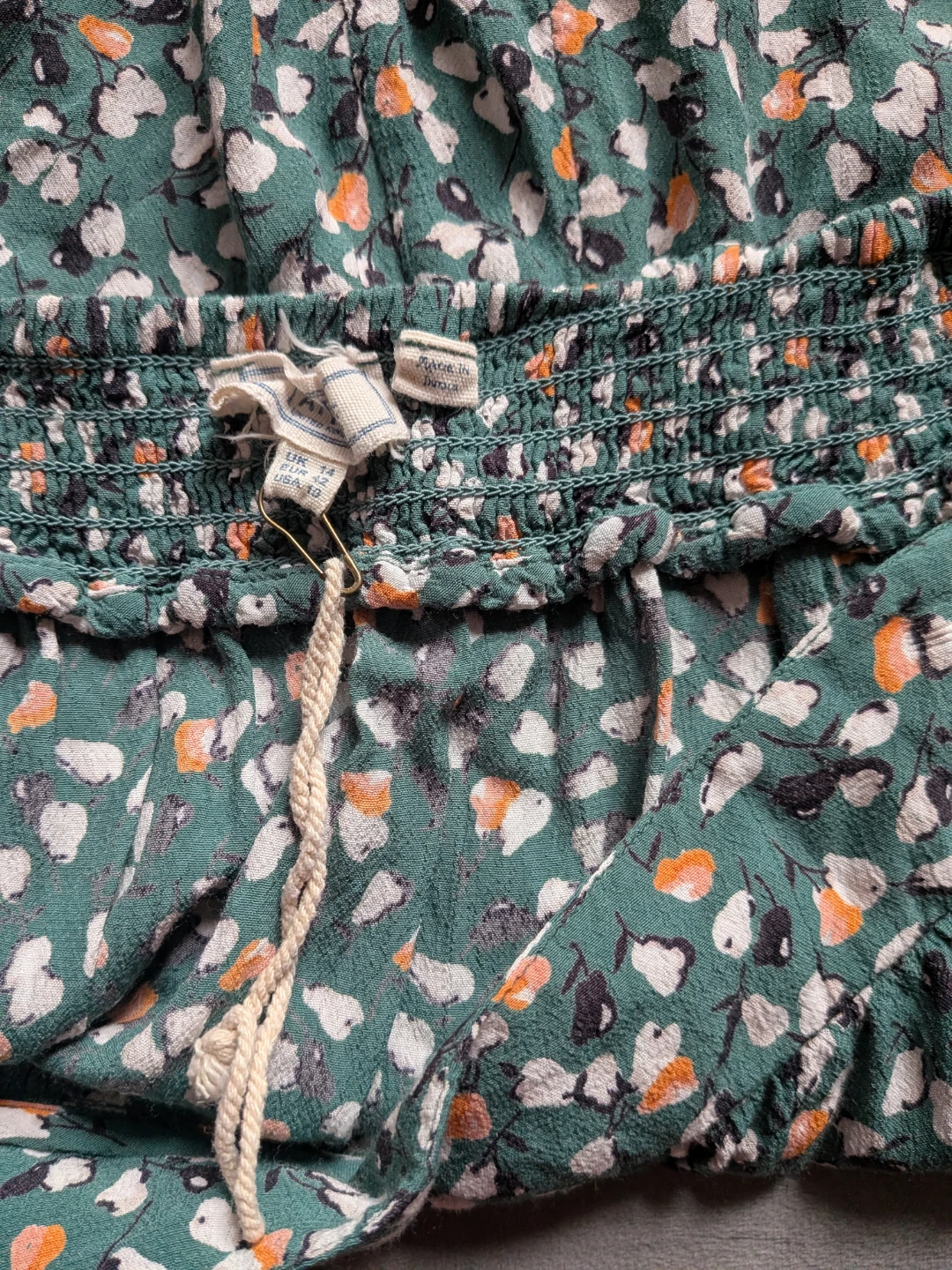 Green Floral Print Tiered Skirt - Fat Face - photo 3