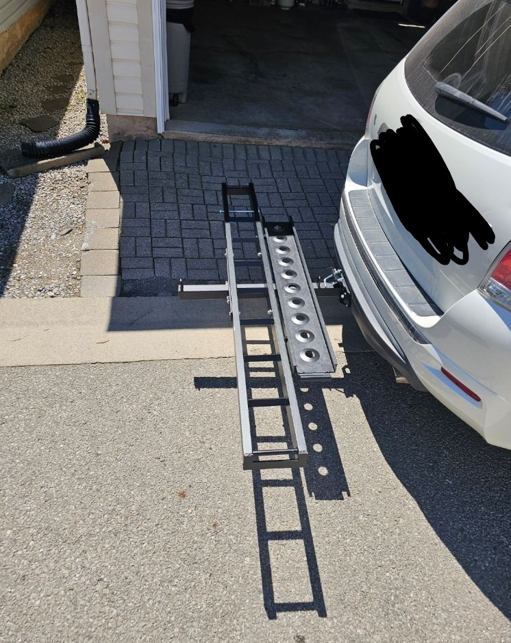 Motorcycle Hitch Carrier Rack with Ramp - photo 5