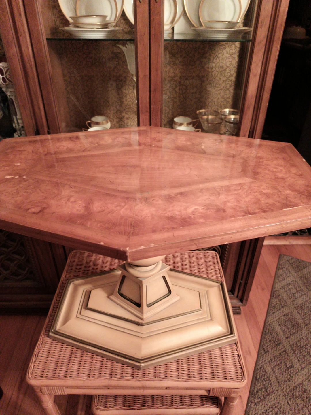 Octagonal Pedestal Tables (SET OF TWO)