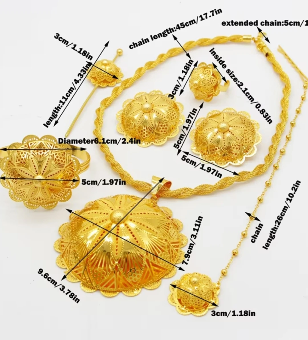 Gold plated Jewellery Set - photo 4