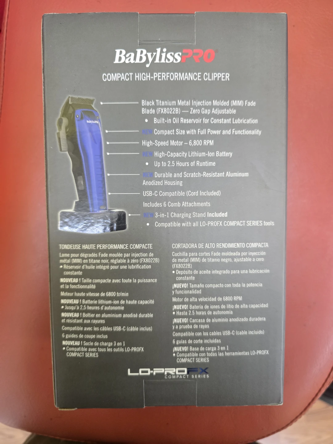 BaBylissPRO Lo-Pro FX Compact Hair Clipper FX820B - photo 5