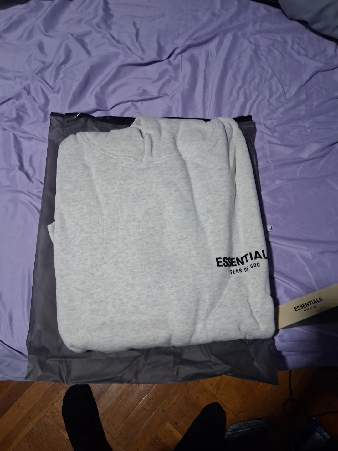 ESSENTIALS Fear of God Hoodie - Light Grey - Size L - photo 2