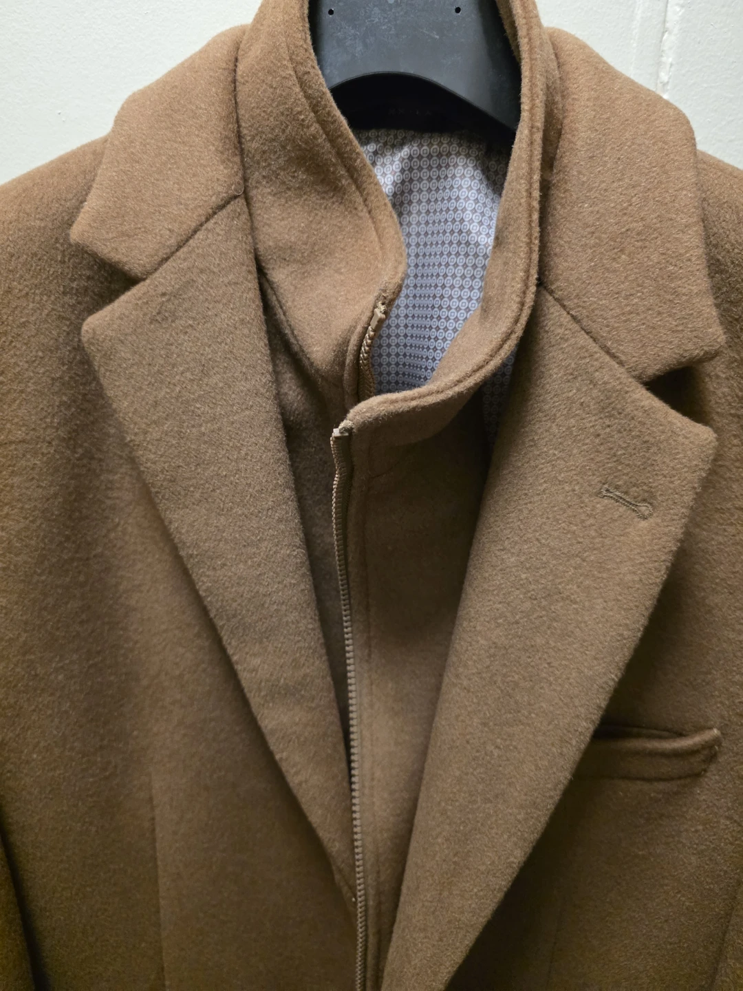 Brown Wool Blend Coat