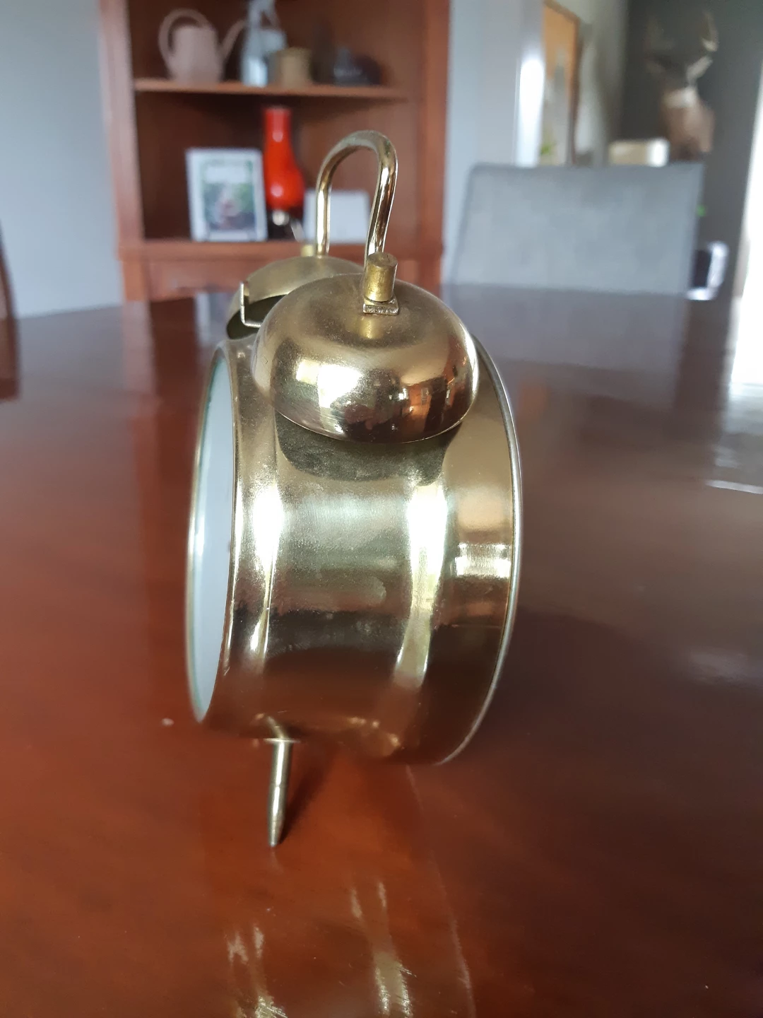 Vintage Cardinal wind-up twin-bell mechanical alarm clock - photo 5