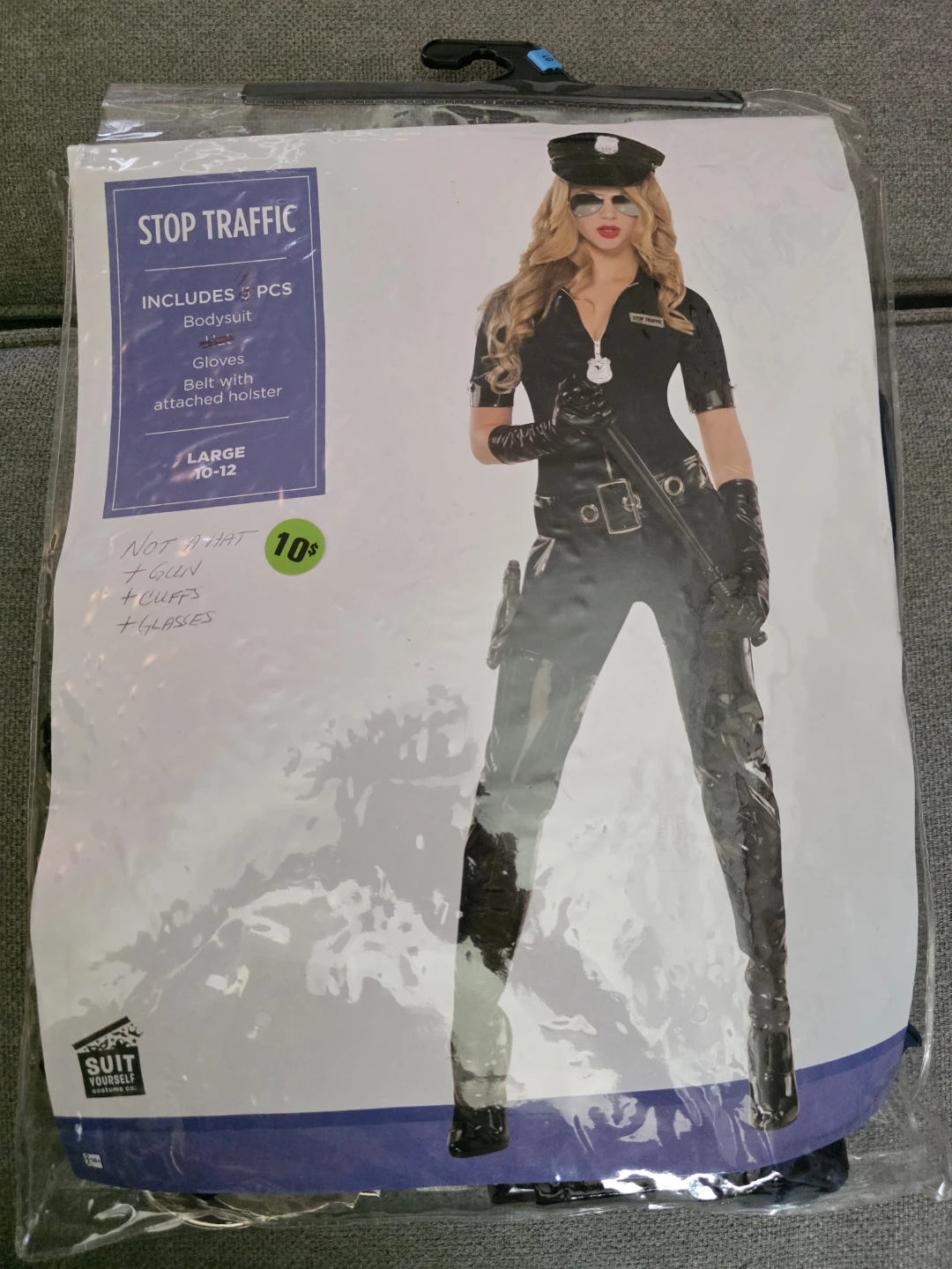 Womens Police Halloween Costume Large