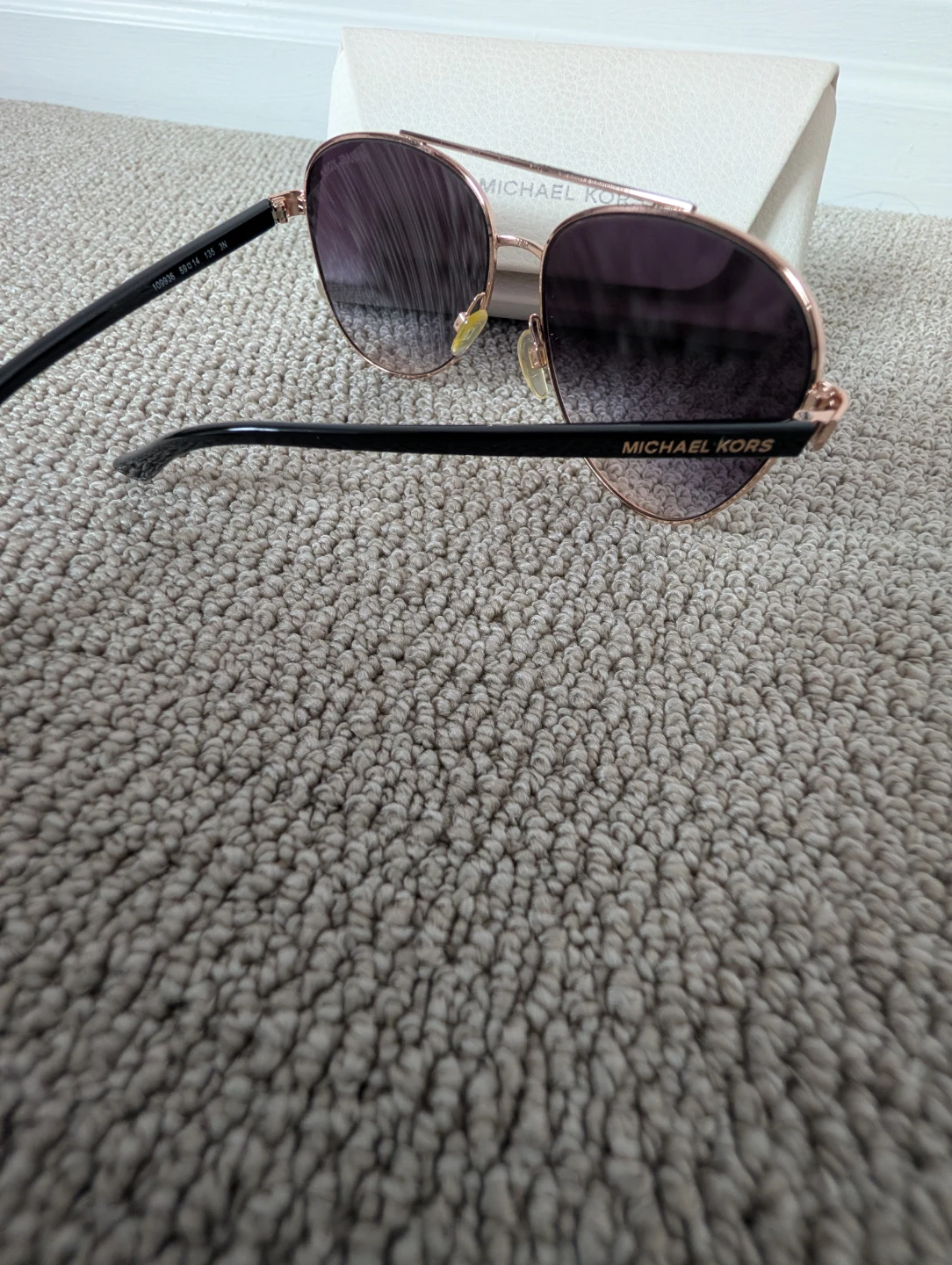 Michael Kors Rose Gold Aviator Sunglasses - photo 2