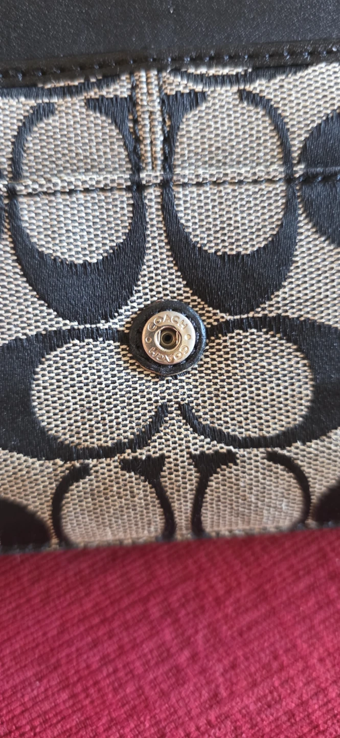 Coach Signature Monogram Trifold Wallet - photo 2