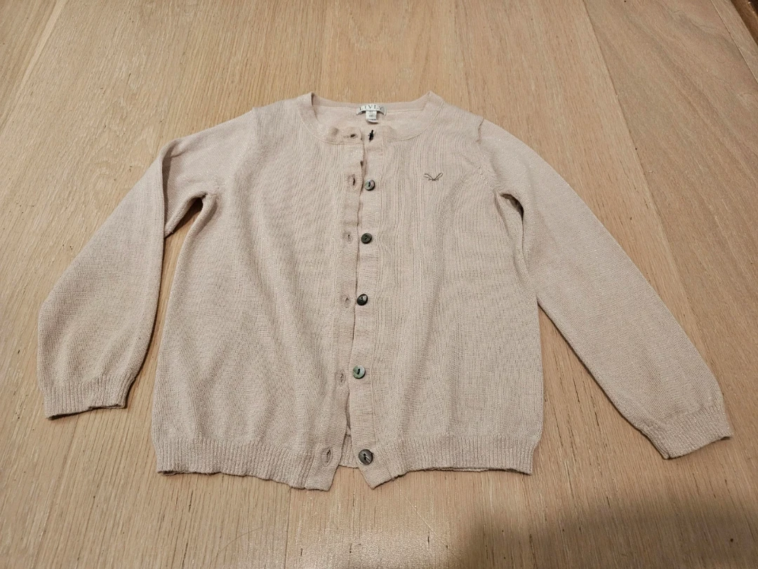 LIVLY Pink Sparkle Cardigan Size 4Y/110