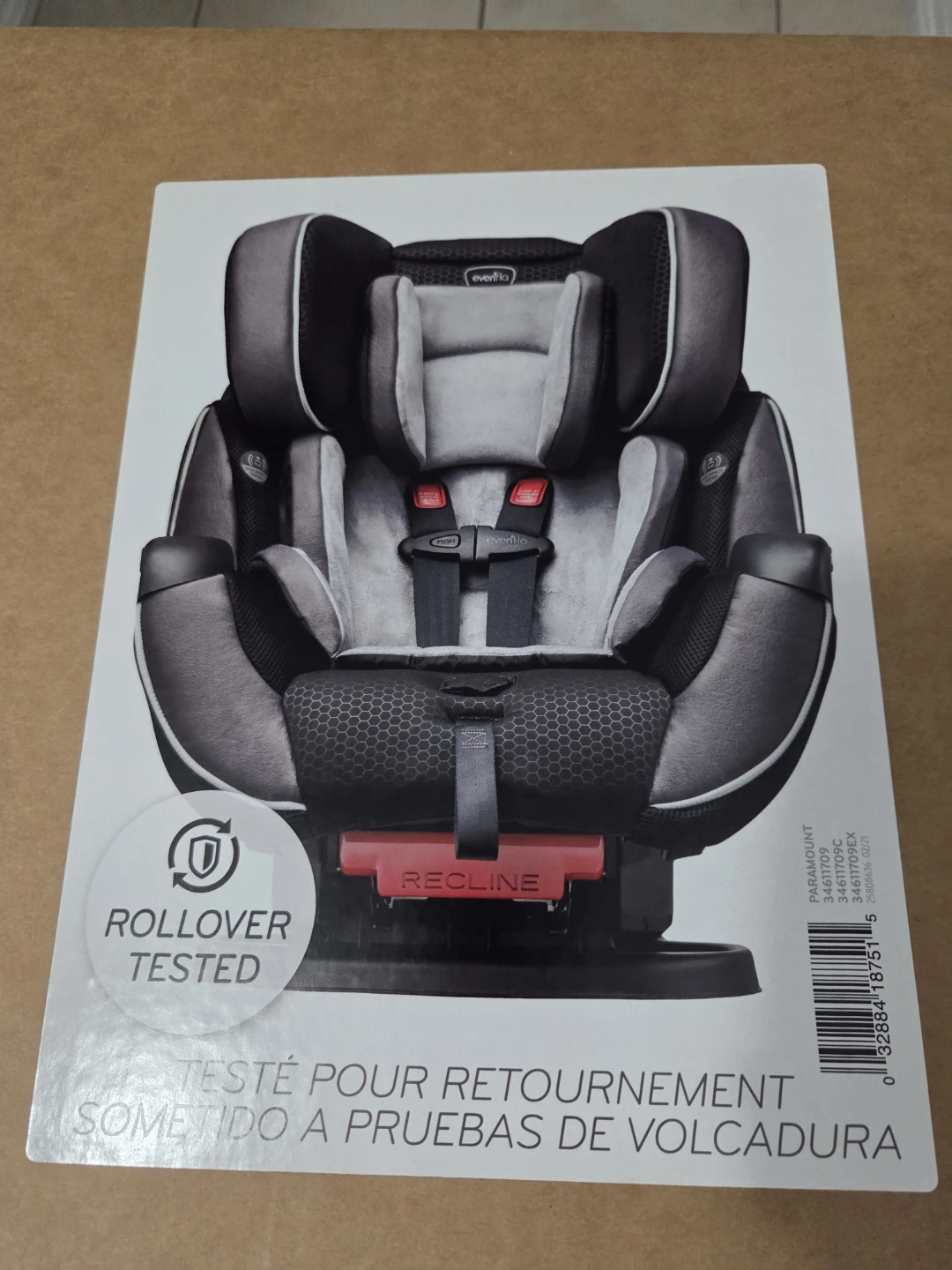 Evenflo Car Seat in Grey