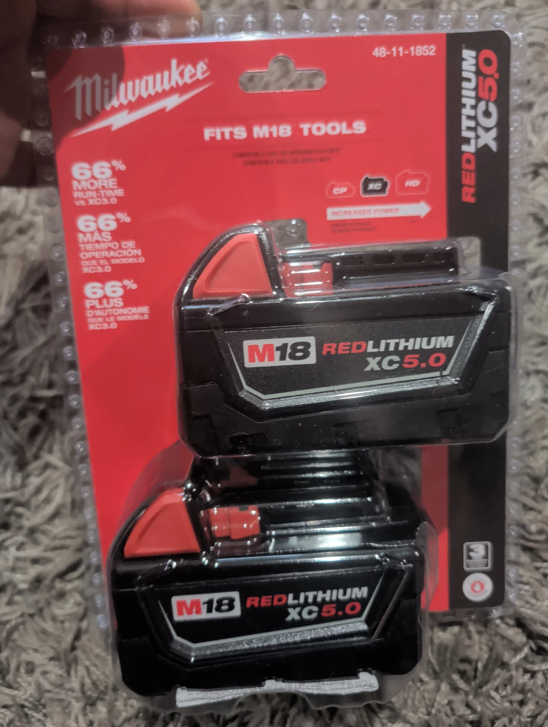 Milwaukee M18 REDLITHIUM XC5.0 Battery 2-Pack - photo 3