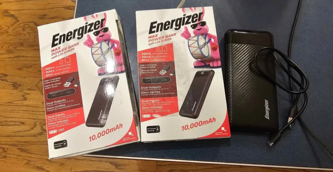 3 Energizer Power Bank Charging Block Cubes Portable 10k mAh