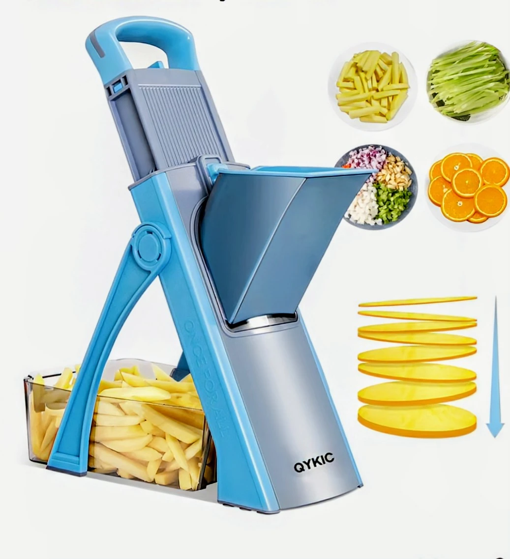 QYKIC Collapsible Vegetable Slicer & Chopper Set