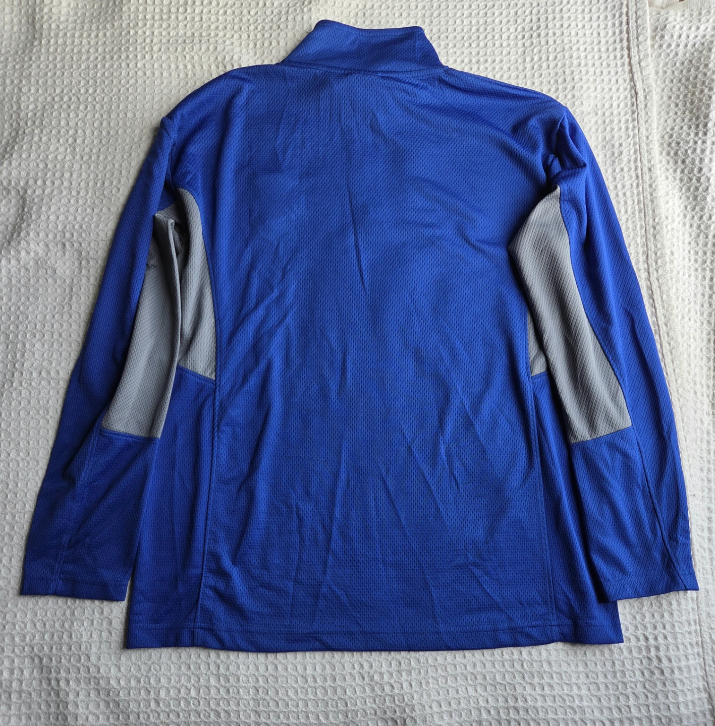 NWOT - NY Rangers NHL Men's Size L 1/4 Zip Pullover Blue/Gray - photo 2