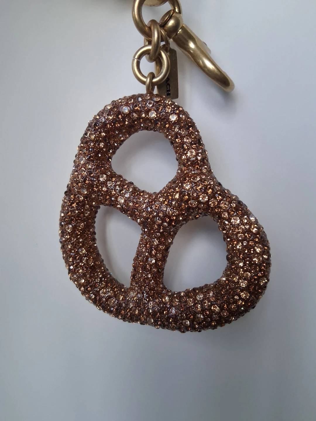 Coach crystal pretzel charm - photo 2