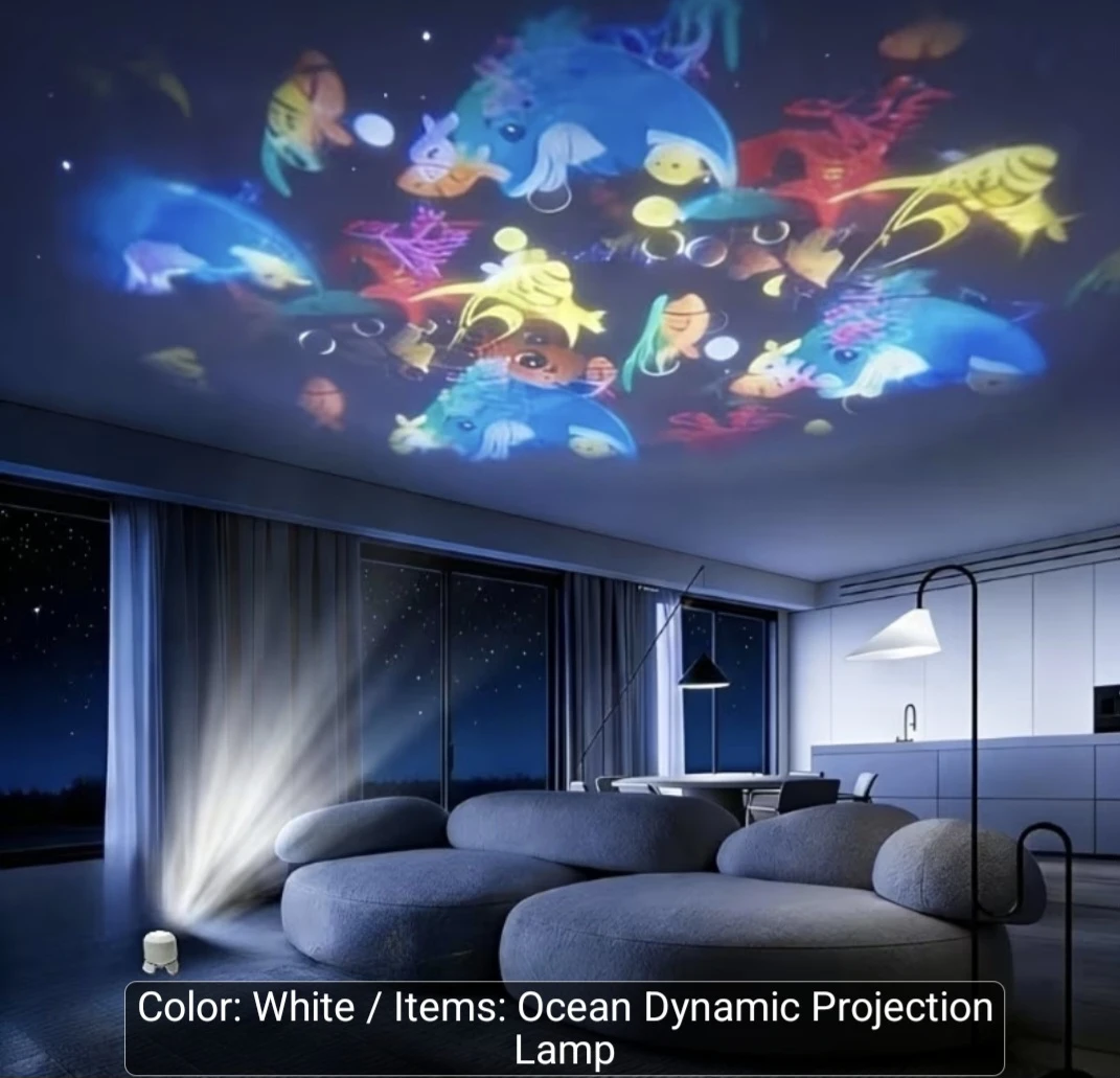 Ocean Dynamic Projection Lamp - White - photo 5