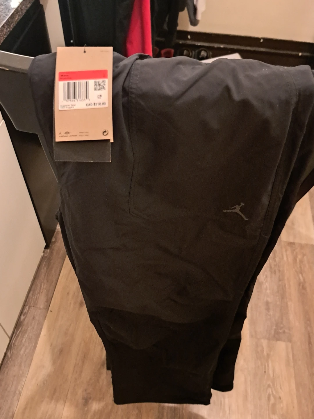 Large Jordan pants bnwt size large black - photo 2