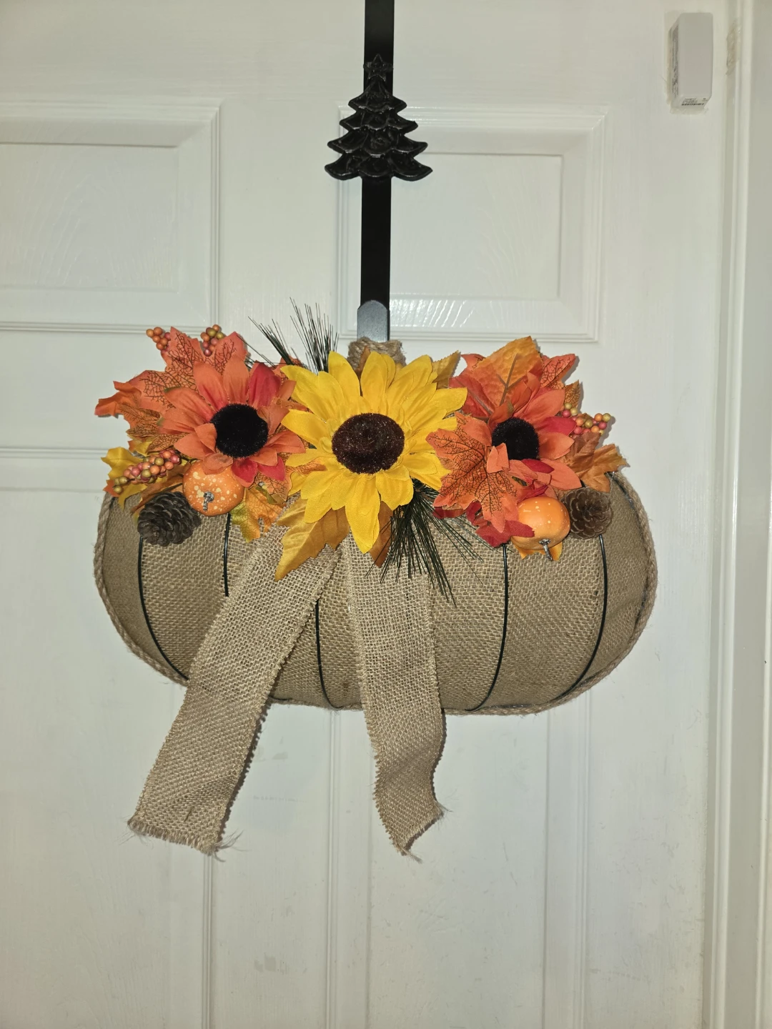 New Handmade Fall Harvest Pumpkin Wreath