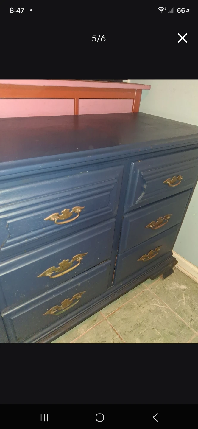 Navy Blue Dresser